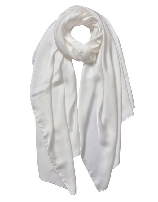 Plain Silky Fabric Scarf