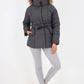 Italian Belted Hooded Jacket Coat