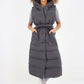 Italian Belted Hooded Long Gilet