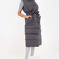 Italian Belted Hooded Long Gilet