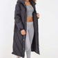 Italian Quilted Hooded Long Jacket Coat