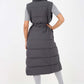 Italian Belted Hooded Long Gilet