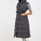 Italian Belted Hooded Long Gilet