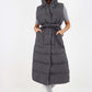Italian Belted Hooded Long Gilet