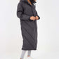 Italian Quilted Hooded Long Jacket Coat
