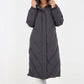 Italian Quilted Hooded Long Jacket Coat
