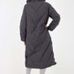 Italian Quilted Hooded Long Jacket Coat
