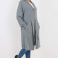 Italian Front Button Fastening Longline Cotton Cardigan