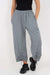 Italian Drawstring Hem Cotton Trousers With Side Pockets