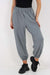 Italian Ruched Hem Cotton Trousers With Side Pockets