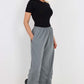 Italian Drawstring Hem Cotton Trousers With Side Pockets