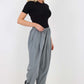 Italian Pleated Cotton Trousers With Side Pockets