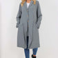 Italian Front Button Fastening Longline Cotton Cardigan
