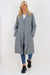 Italian Front Button Fastening Longline Cotton Cardigan