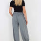 Italian Drawstring Cotton Harem Trousers With Side Pockets