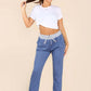 Italian Plain Drawstring Cotton Joggers