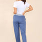 Italian Plain Drawstring Cotton Joggers