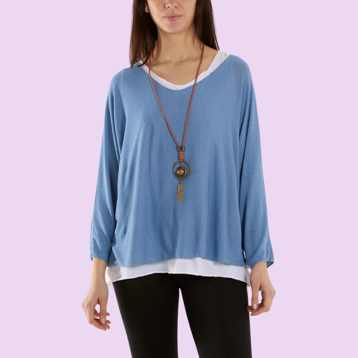 Necklace Double Layer Top