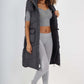 Italian Padded Pockets Hooded Long Gilet