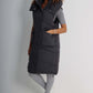 Italian Padded Pockets Hooded Long Gilet