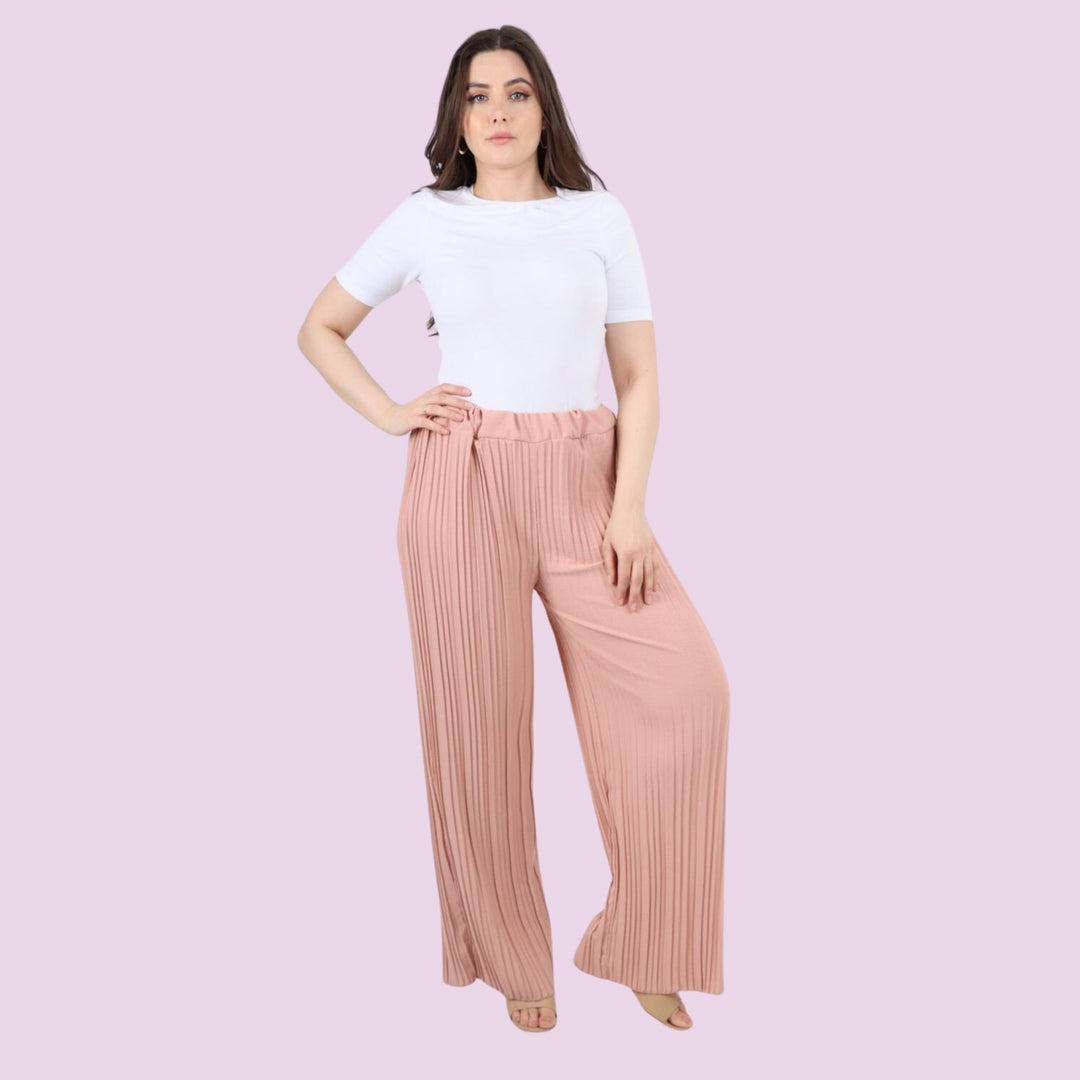 Pleated Elasticated Waist Trouser