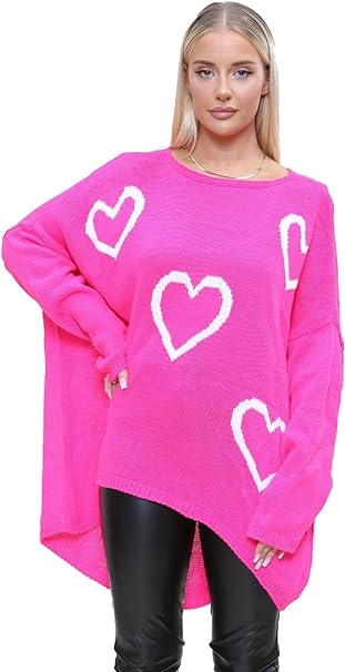 5 Heart Oversized Jumper