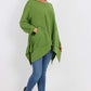 Italian Diagonal Pockets Cotton Tunic Top