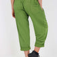Italian Pleated Cotton Trousers With Side Pockets