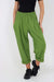 Italian Pleated Cotton Trousers With Side Pockets