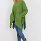 Italian Diagonal Pockets Cotton Tunic Top