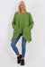 Italian Diagonal Pockets Cotton Tunic Top