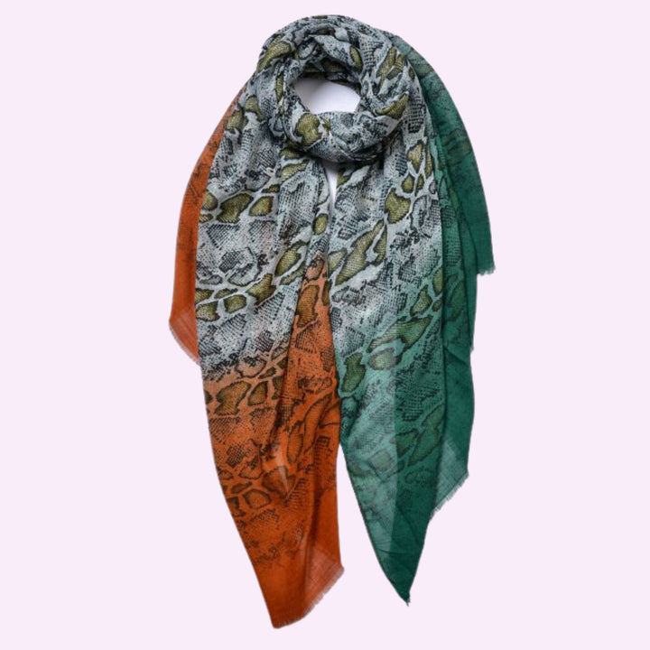 Snake Pattern Print Scarf