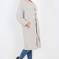 Italian Front Button Fastening Longline Cotton Cardigan