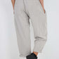 Italian Pleated Cotton Trousers With Side Pockets