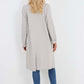 Italian Front Button Fastening Longline Cotton Cardigan