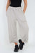 Italian Drawstring Hem Cotton Trousers With Side Pockets
