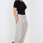 Italian Pleated Cotton Trousers With Side Pockets
