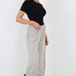 Italian Drawstring Hem Cotton Trousers With Side Pockets