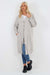 Italian Front Button Fastening Longline Cotton Cardigan