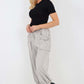Italian Drawstring Cotton Harem Trousers With Side Pockets
