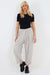 Italian Pleated Cotton Trousers With Side Pockets