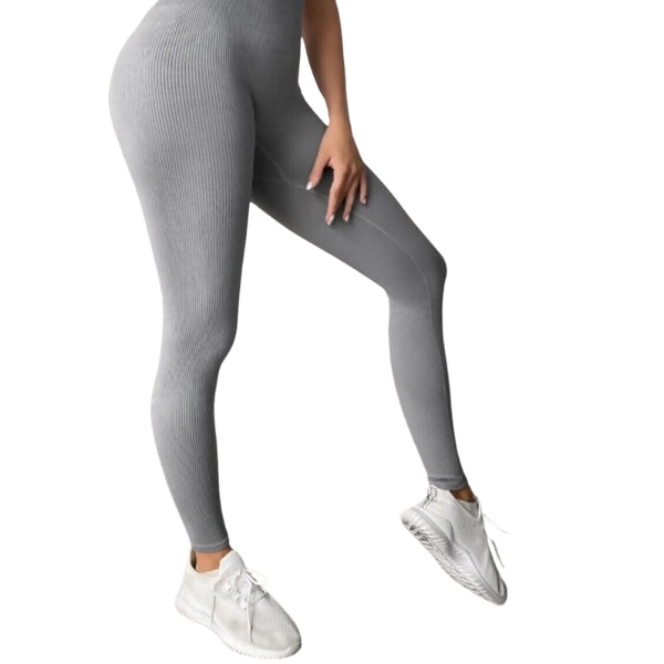 High Waist Ribbed Gym Legging