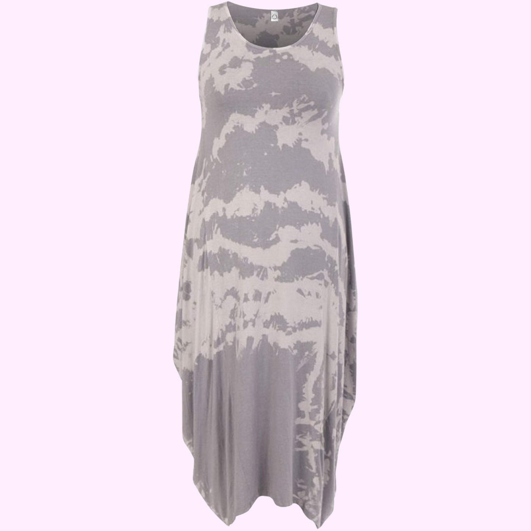 Italian Ladies Tie Dye Print Dress