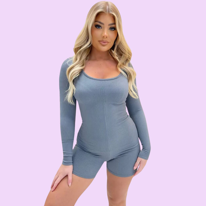 LONG SLEEVE UNITARD PLAYSUIT