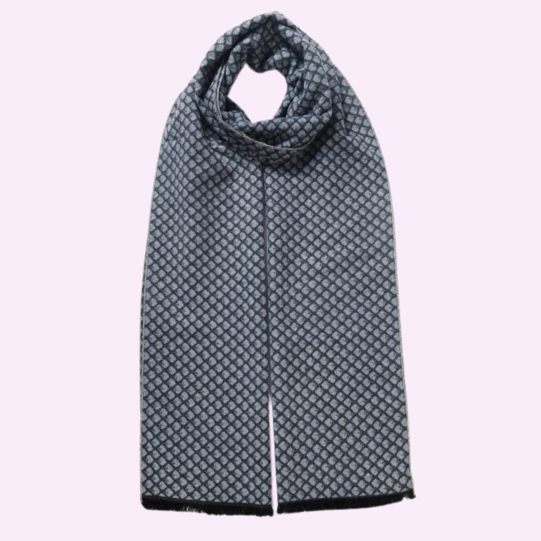 Small Square Print Men Scarf