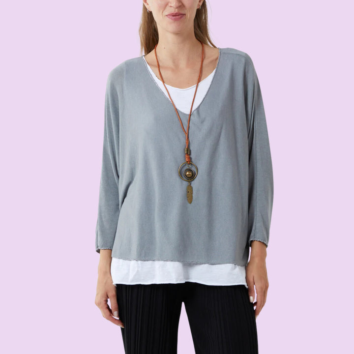 Necklace Double Layer Top