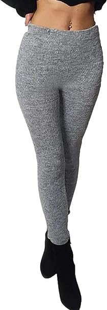 Full Length Plain Knitted Leggings