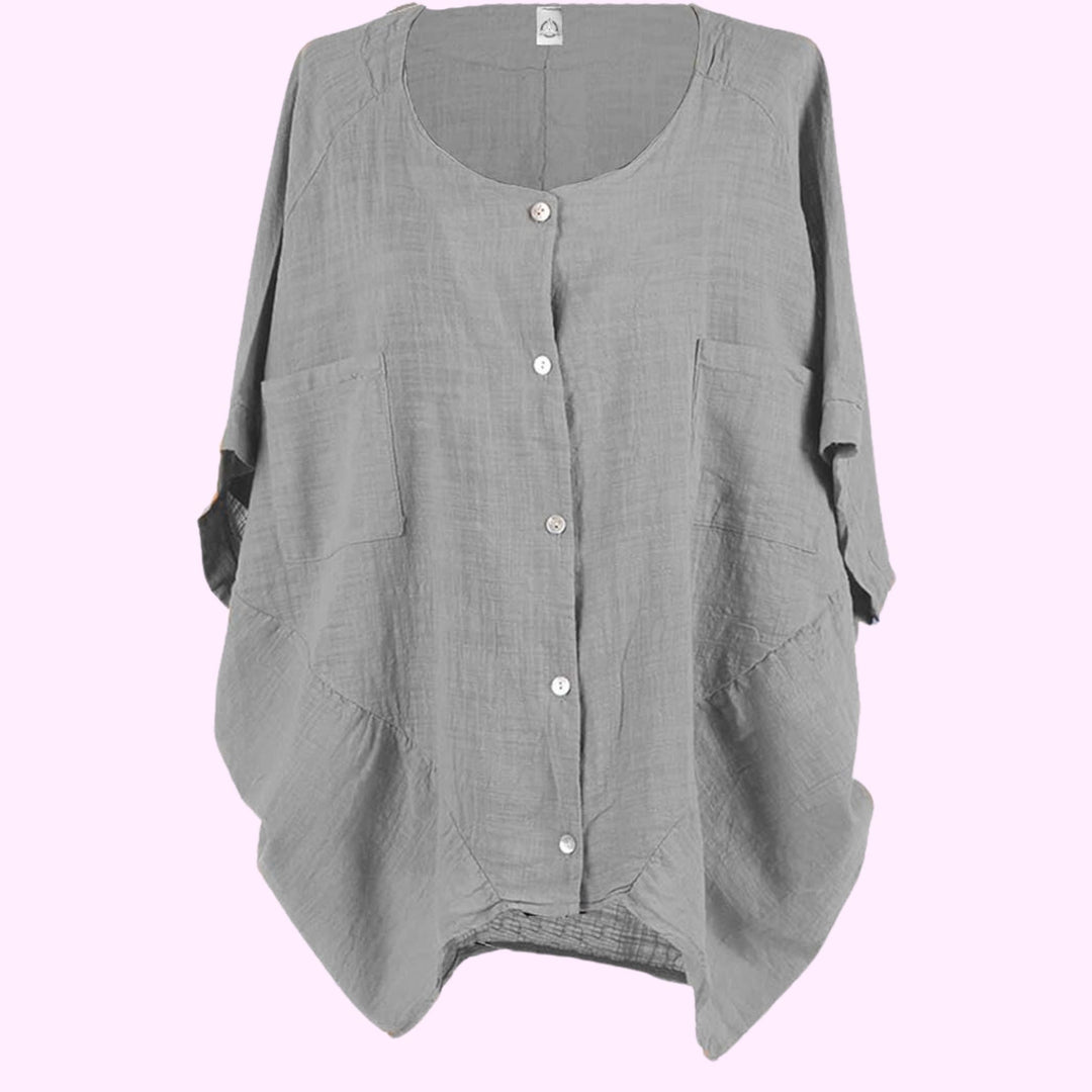 Italian Plain Kimono Batwing Top