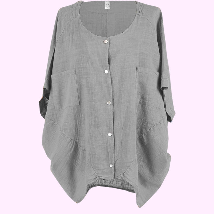 Italian Plain Kimono Batwing Top