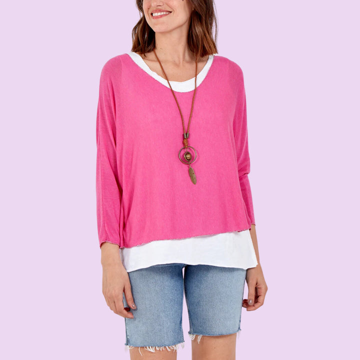 Necklace Double Layer Top